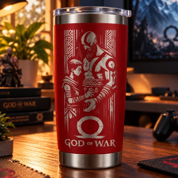 Vaso Térmico God of War – Grabado Láser