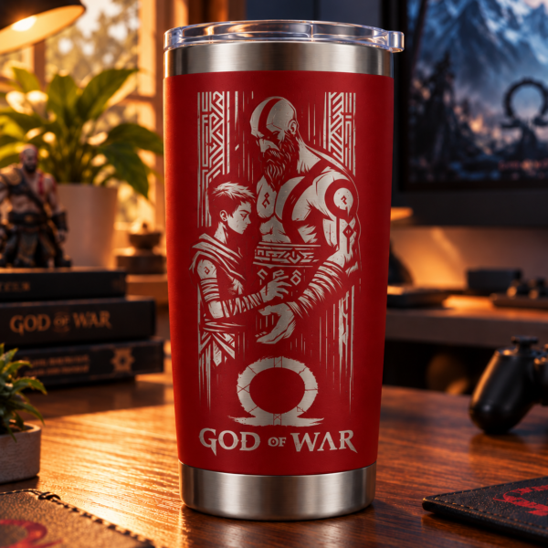 Vaso Térmico God of War – Grabado Láser