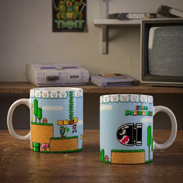 Taza de Café Super Mario World – Diseño Retro Gamer